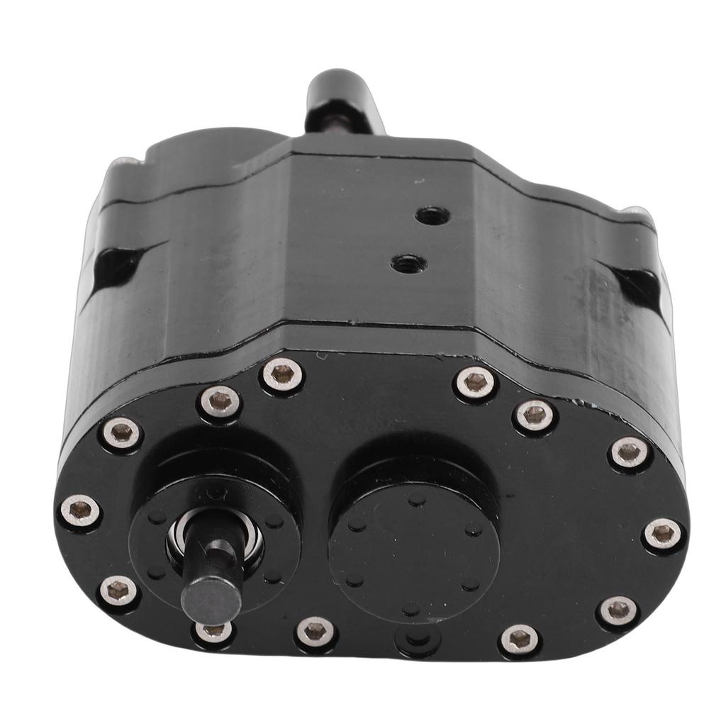 Dual Speed Transmission Case Replacement for SCX10 4WD D90 Alloy 1 10 Scale RC Crawler 2 Speeds Gearbox Black
