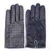 Paul Smith Size 415GL Size 47 L Gloves, Check, Men's, Navy/Gray, L02122, (Used)