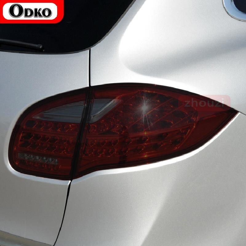 For Porsche Cayenne 2011-On 958 Car Headlight Tint Black Protective Film Taillight Transparent TPU Sticker Accessories