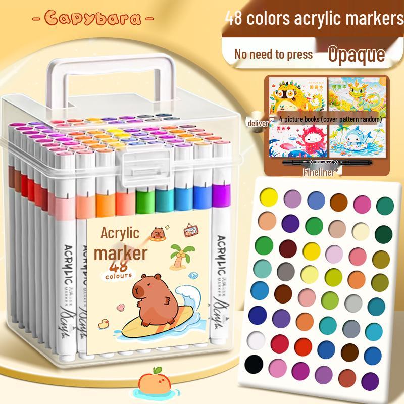 Акриловые маркеры и смываемые мелки для детей - Художественные принадлежности для начальной школы и детского сада