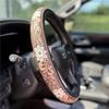 Retro Western Cowboy Car Universal Steering Wheel Cover – Embossed Leather 14.5-15 Inch Anti-Slip Car Accessory For Trucks SUVs Cars – Boho