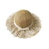 Плетение из травы Летняя женская шляпа от солнца Ручной работы Пляжные кепки Прочные соломенные шляпы