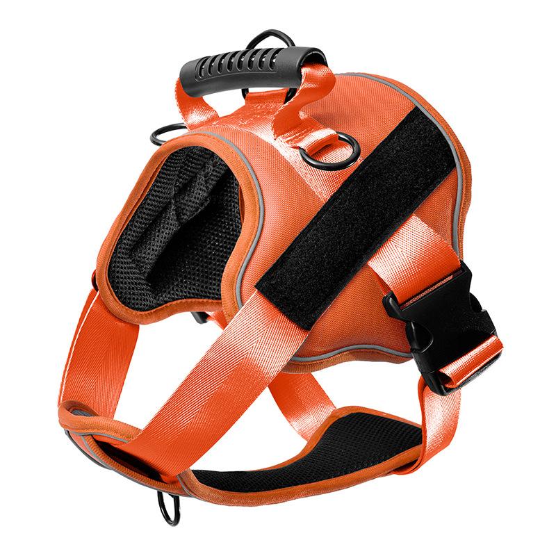 Поводок для собак для больших, средних и маленьких собак, нагрудный ремень, удобный и дышащий, светоотражающий поводок для собак для ночного ношения, товары для животных