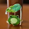 Creative Lotus Leaf Frog Brooch High-End Female Cute Animal Corsage Niche Design Sense Anti-Light Pin With Jewelry