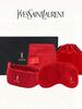 Набор для ухода YSL Gold Edition: Носовой платок, Повязка для волос, Маска для глаз, Сумка для хранения