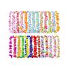Pack of 50 Garland Necklace Flowers Beach DIY Decoration Garlands for Outdoor Travel Holiday Birthday Graduation Party
