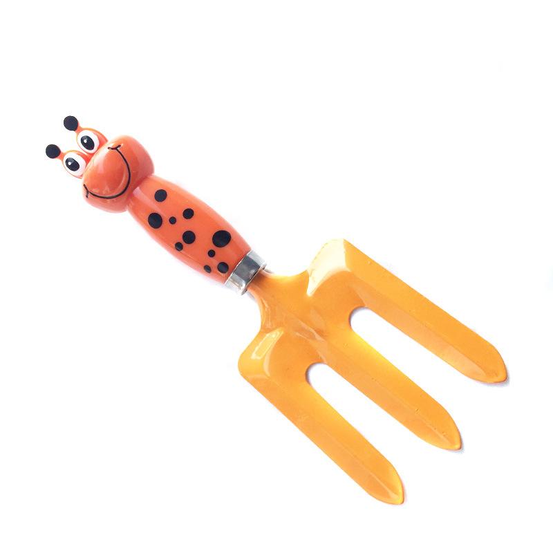 Four-piece gardening tool set for children, cartoon beach sand digging tools, multifunctional shovel, rake, spade, plant and flower care tools