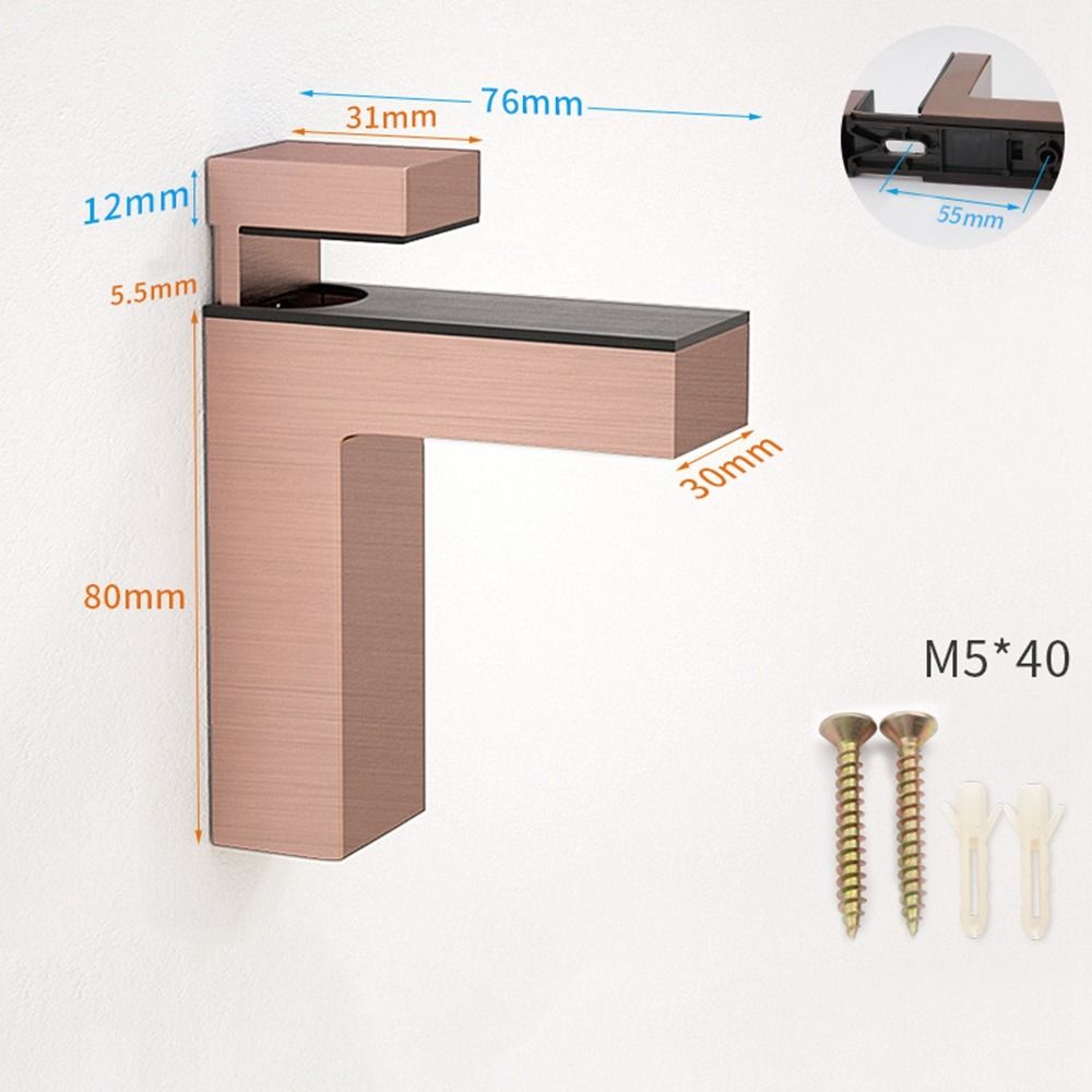 Furniture Accessories Cabinet Door clip Glass Shelf Holder Glass Door Clamp Frameless Brackets