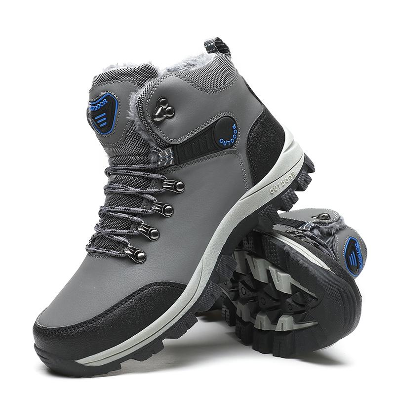 Модные мужские повседневные зимние зимние ботинки на открытом воздухе, походные кроссовки, высокие ботинки для скалолазания