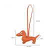 Dachshund Charms, Leather Dachshund Keychains & Bag Pendants, Handmade Dog Shaped Keychain