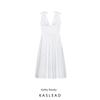Kaslead New Women Clothes Western Style Fashion Bowknot Decoration Poplin Midi Dress 0881334