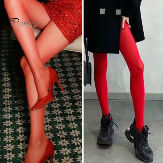Женские колготки, ультратонкие, прозрачные, красные, с сеткой, с высокой эластичностью, с высокой талией, противоскользящие, однотонные, для поездок на работу, свиданий, вечеринок, мини-юбка, подходящие колготки