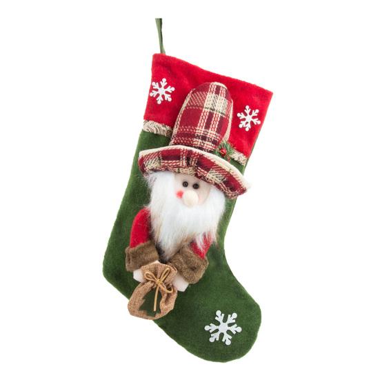 Рождественский чулок Yousheng, подвесное украшение на елку, плюшевые носки с Санта-оленем, снеговиком, конфетами для вечеринок в домашнем офисе