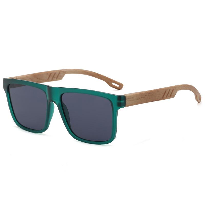 New bamboo and wood retro UV-proof sunglasses men's and women's bicycle driving sunglasses casual fashion glasses