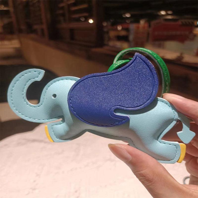 Новая подвеска ручной работы из кожи Dumbo Bag, креативный брелок в виде животного, милый кулон в виде слона