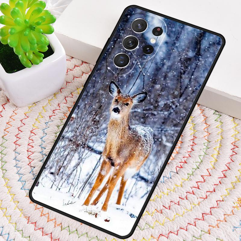 Чехол из ТПУ для телефона Samsung Galaxy note 10 pro S26 S25 S24 S23 S22 Ultra Plus S21 FE S20 с изображением самца оленя и природы