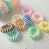 9 шт. ярких цветов, против падения, тугая резинка для волос, резиновая телефонная спираль, эластичные резинки для волос, аксессуары для волос