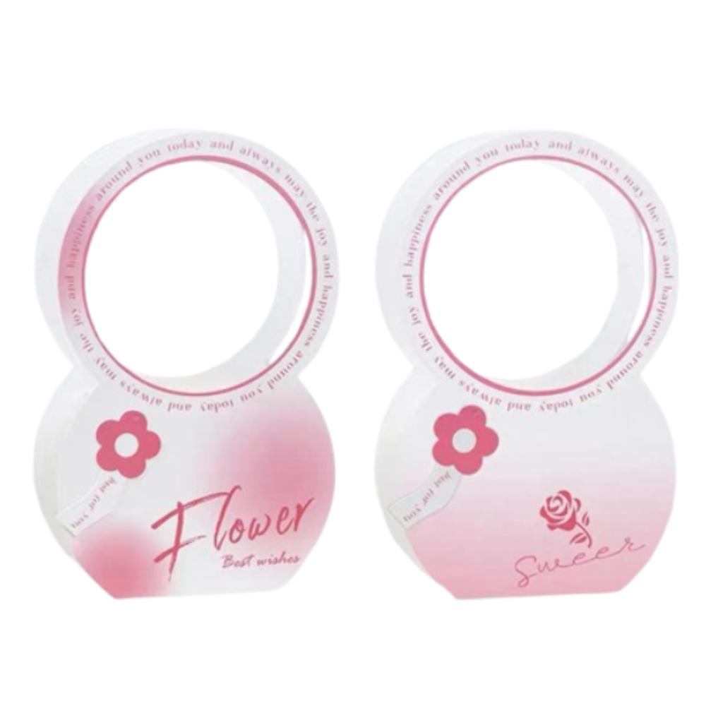 2pcs Foldable Handheld Flower Box Paper Gift Packaging Boxes Flower Arrangement Box  Room Decor