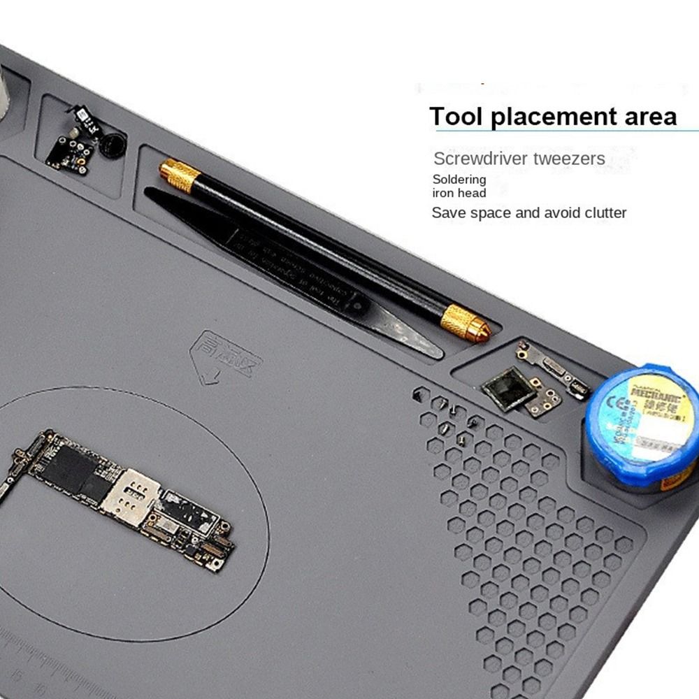 Антистатический теплоизоляционный коврик для пайки, настольная платформа, силиконовая ремонтная подкладка, ESD термостойкая сварочная подкладка, платформа для обслуживания