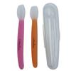 Ainunu Silicone Baby Food Spoons 2pcs, Pink, Orange, 1pc