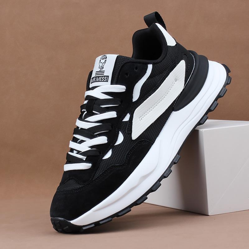 Breathable Mesh Surface Men's Casual Shoes Thick Soled Men's Sneakers Men's Running Shoes Student Travel Shoes Country Fashion Men Forrest Gump Shoes