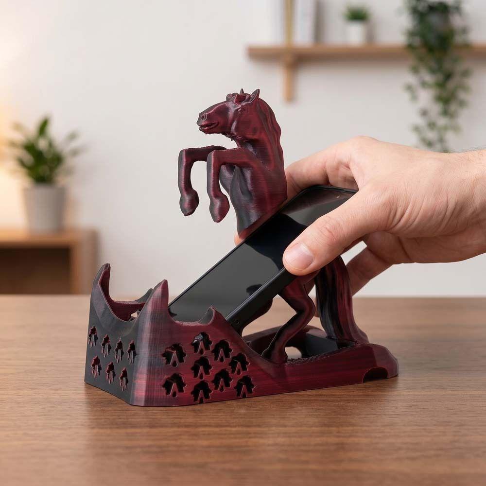 Anti-slip Horse Mobile Phone Stand Figure Toys Cell Phone Bracket Desk Decor
