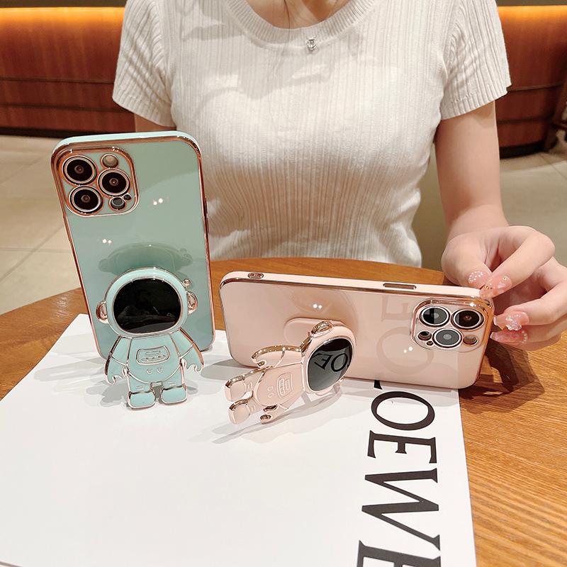 Складной чехол-подставка с гальваническим покрытием для iPhone 15 14 13 12 11 Pro Max XR X XS 7 8 Plus SE/Samsung S23 S22 ultra S21 A14 A24 A34 A54 A13 A23 A33