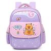 Kids Capybara Cartoon Lightweight Kindergarten Backpack For Student School Days