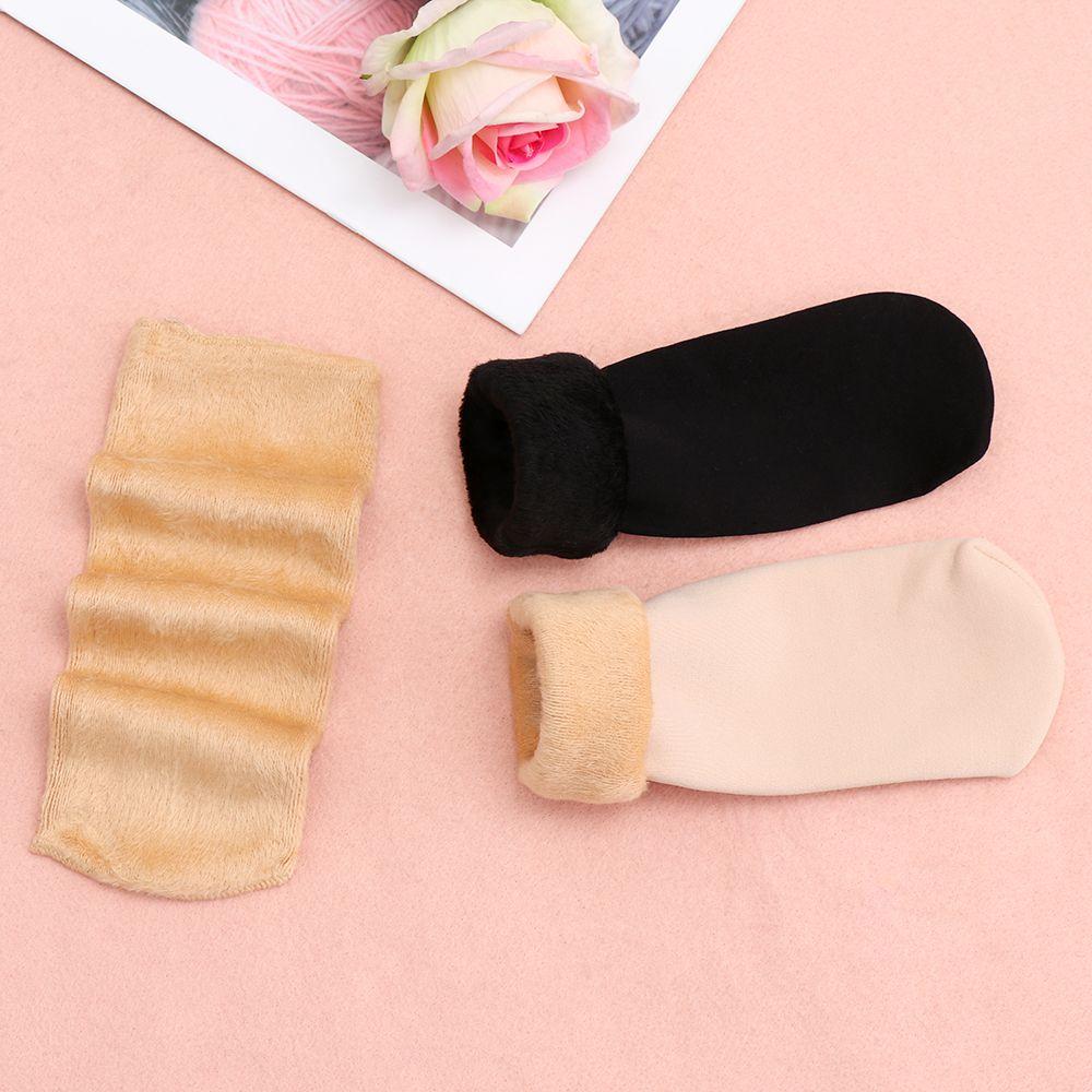 Women Thermal Snow Boots Thicken Socks Velvet Floor Stocking Cashmere Wool Hosiery