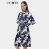 PORTS Women's 2025 Early Spring Print Shirt Dress
