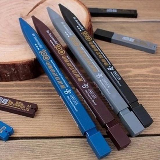 Карандаш 2B со стержнями, канцелярские товары, пластиковый держатель для грифеля 2B, экзаменационный механический карандаш для экзамена