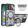 Магнитный чехол-слайдер для телефона Motorola Edge 50 Pro, с подставкой, противоударный, защитный чехол для G84 G73 G54 iPhone 17 Samsung S26