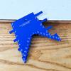 Aluminum Alloy Woodworking Ruler & Height Gauge, Imperial Mortise Card, Two-in-One for Engraving & Circular Saw Machines
