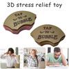 Нажми, чтобы лопнуть Пузырьковый кликер Непоседа Игрушка Снятие тревоги и стресса 3D-печатный Кликер Портативная Тактильная стимуляция Декомпрессионная Игрушка с кнопкой для нажатия