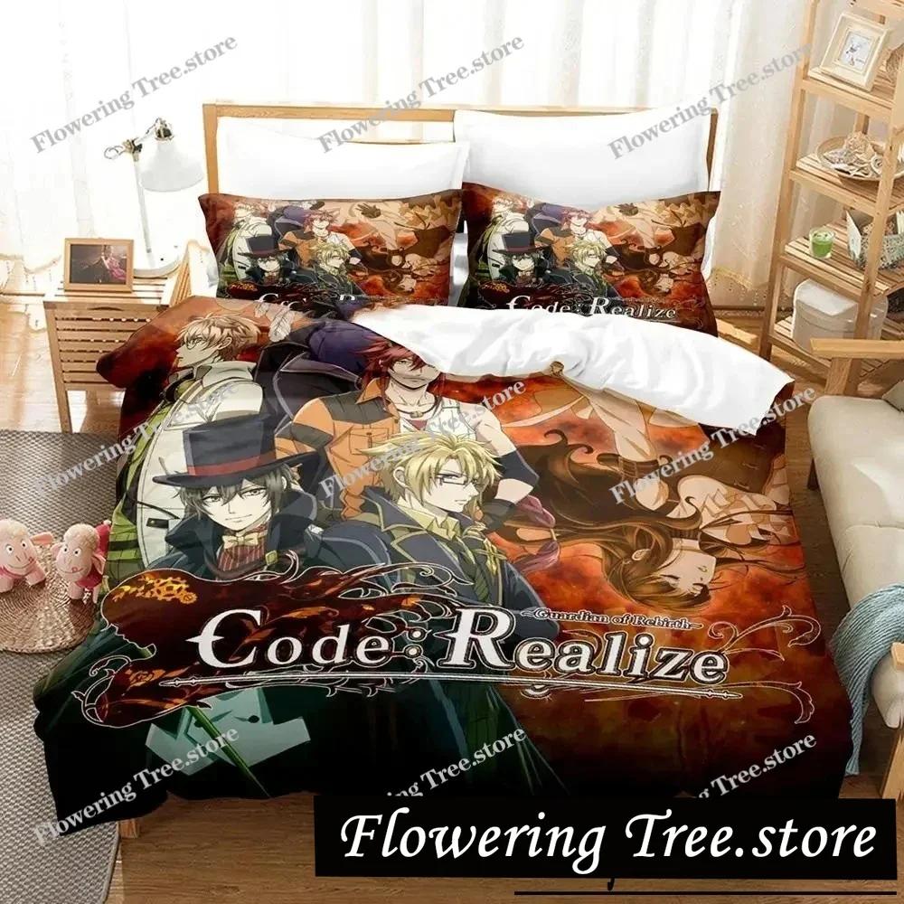 Code Realize Guardian of Rebirth Постельный комплект Пододеяльник Набор для кровати Пододеяльник Наволочка Одеяло Кинг Квин Размер Для мальчиков Взрослый