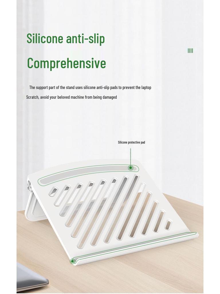 Складная Портативная Подставка для Ноутбука и Планшета – Регулируемый Настольный Райзер и Вертикальный Кронштейн-Подставка