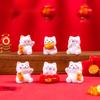 Micro Landscape Decoration for Good Luck and Fortune Cat Resin Crafts Car Cat Decoration Tabletop Home Decoration