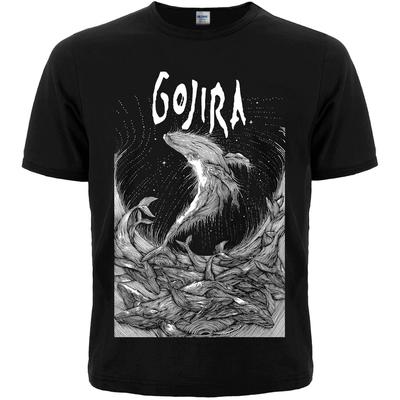 Годзилла (Китовые гравюры). Черная футболка