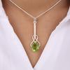 Peridot Gemstone 925 Sterling Silver Jewelry Handmade Pendant 1.79" Women Gift PP-60-14