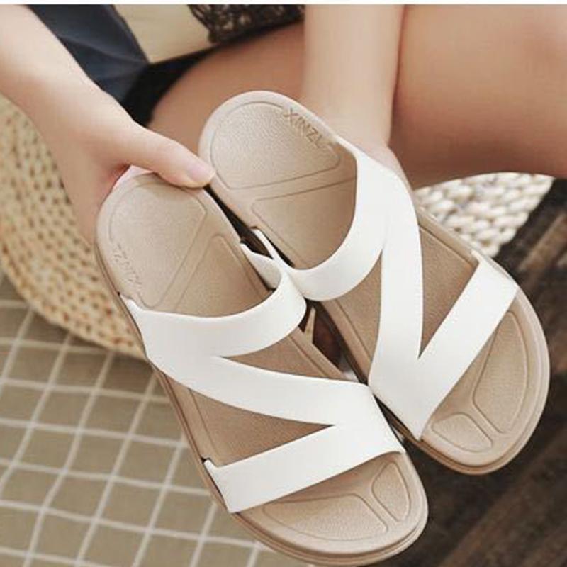 Slippers Women's Summer Wear Fashion All-match Sandals and Slippers Student Ladies Home Indoor Household Non-slip