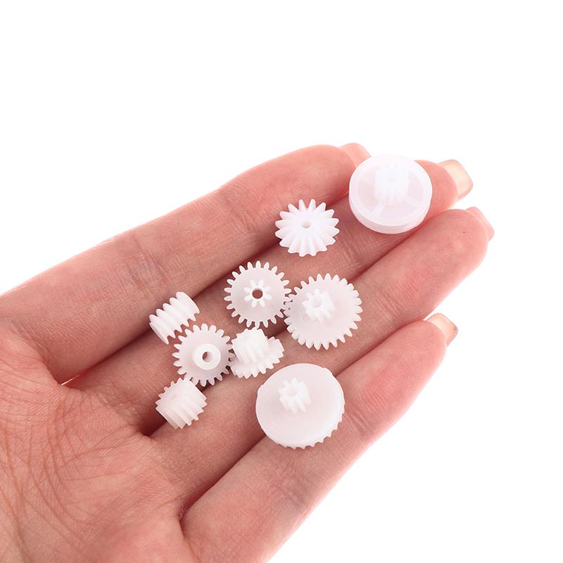 82PCS/Set Plastic Gear Package Kit for Toy Motor Car Robot Various Gear Axle Belt Bushings DIY Gear Assortment Accessories Set