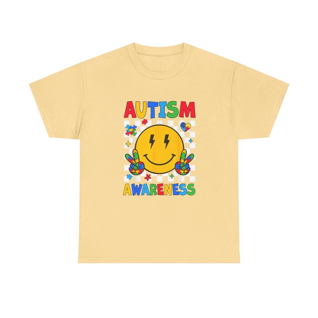 Autism Awareness Smile T-Shirt - Tee Shirt Autism ASD ADHD