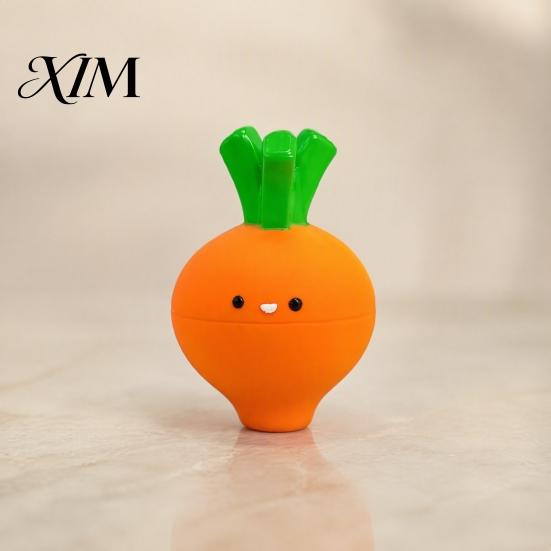 Natural Latex Pet Playthings Carrot Shape Squeaky Dog Toy, Durable Interactive Funny Sounding Toys for Dogs Elastic Chew Toy Small Boredom Relief
