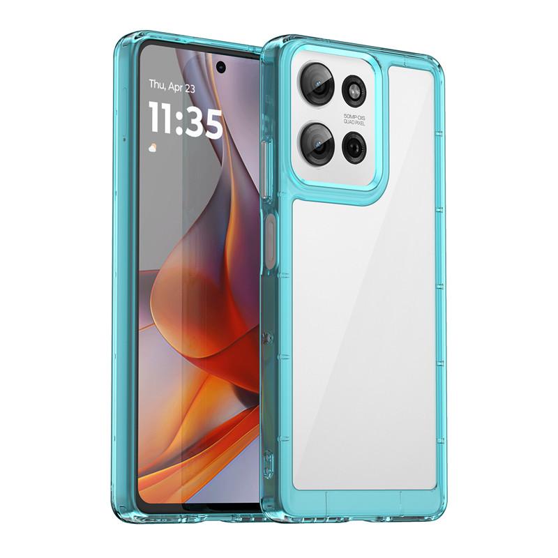For Motorola Moto G75 5G Case For Moto G75 Cover 6.78 Inch Colorful Soft Edge Silicone Transparent Bumper For Motorola Moto G75