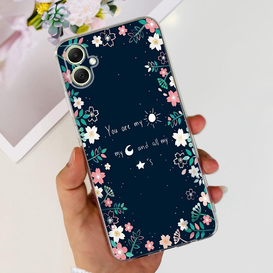For Samsung Galaxy A05 Case SM-A055F Cute Painted Back Cover Phone Case For Samsung A05 A 05s Galaxy A05s Soft TPU Fundas Bumper