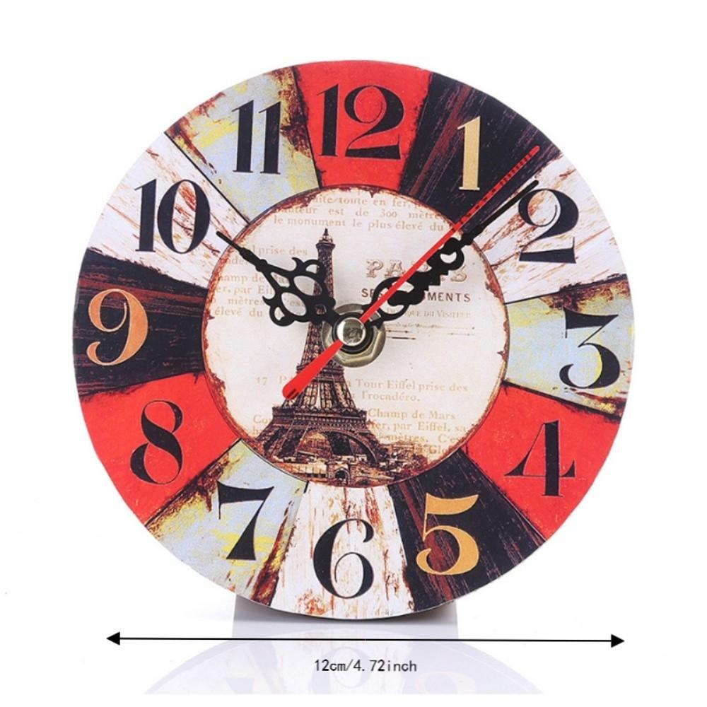 Battery Operated Wall Clock Quartz Movement Wood Wall Clock Artistic Decorative Wall Clock Bedroom