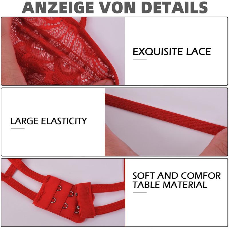 Женский сексуальный однотонный комплект нижнего белья, комплект кружевного нижнего белья, женский бюстгальтер и трусики с подвязками, прозрачные комплекты нижнего белья