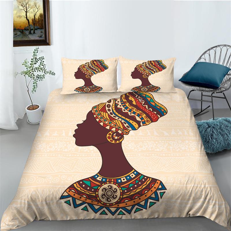 Bohemian Duvet Cover Suit Cartton Quilt Cover Polyester King Size Bedding Fashion Home Textiles Bedding Sets