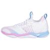 Li Ning Attack 4 Модные универсальные нескользящие дышащие низкие кроссовки для бадминтона унисекс кроссовки белые розовые AYZU009-2