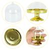 4/12pcs Clear Plastic Mini Candy Cupcake Boxes Wedding Gift Box Party Dessert Macarone Display Stand Tray With Lid Table Decor